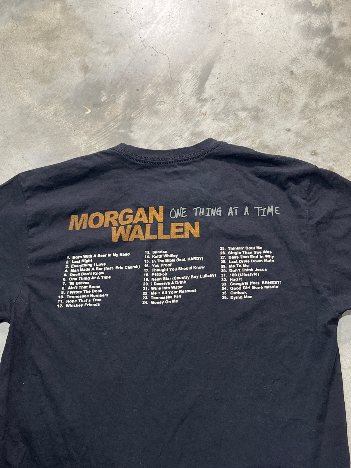 Morgan Wallen Preowned Medium T-shirt