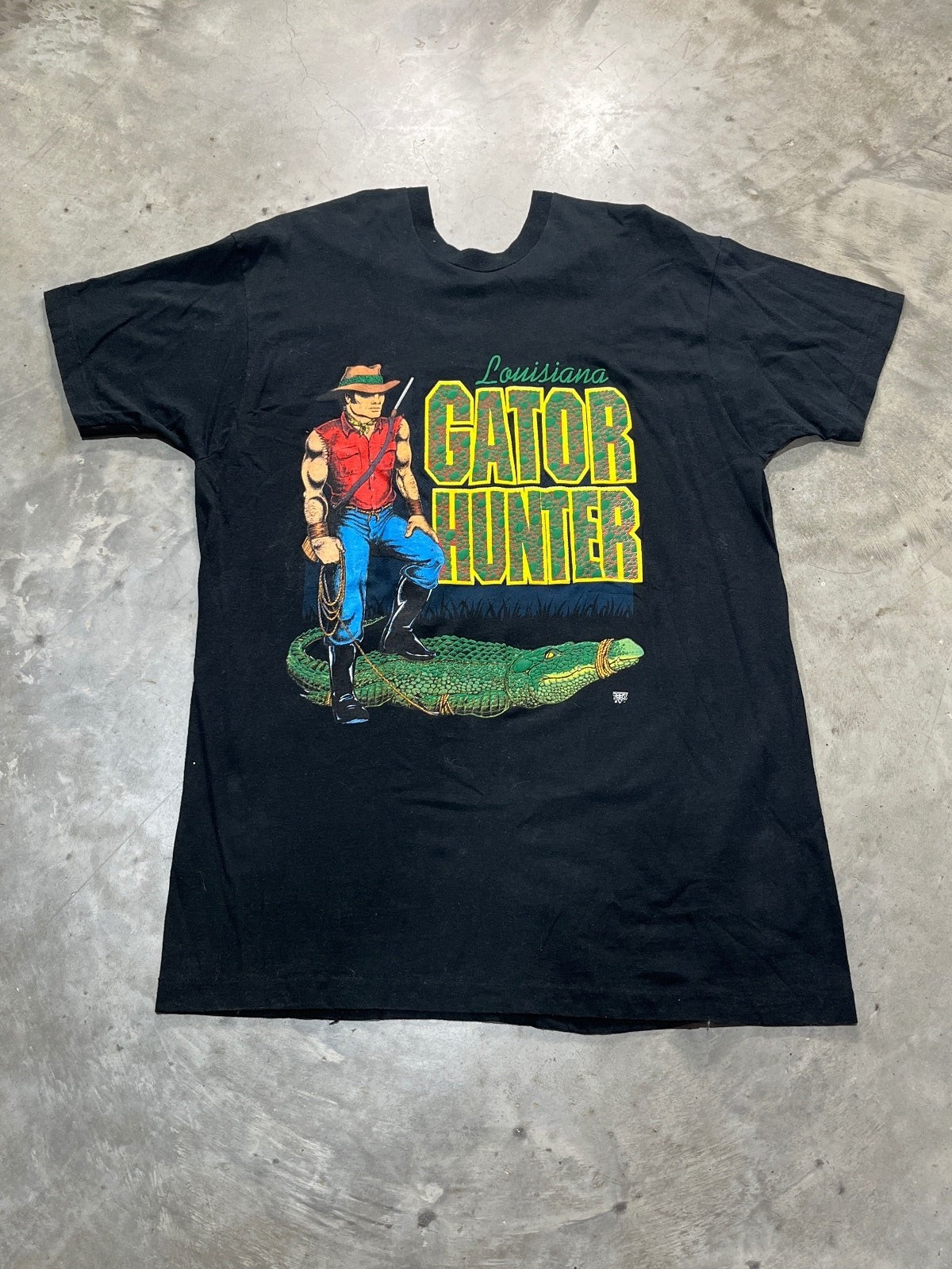 Vintage Louisiana Gator Hunter Preowned XL T-shirt