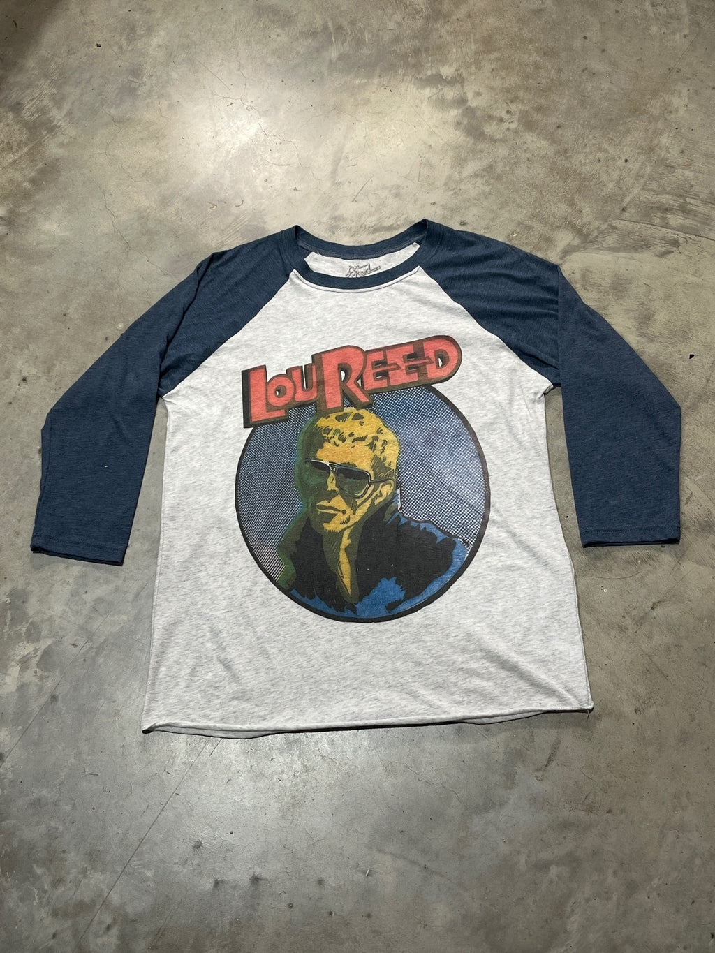 Lou Reed Preowned Large 3/4 Sleeve T-shirt