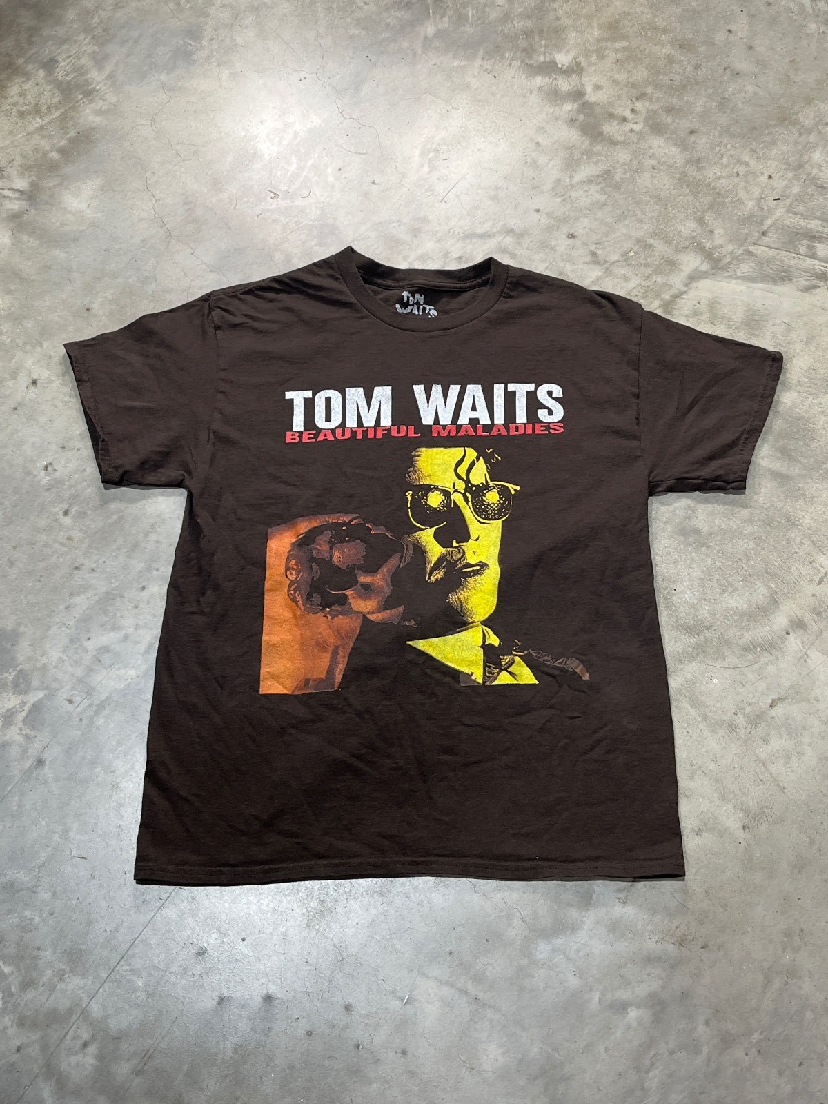 Tom Waits Preowned Large T-shirt