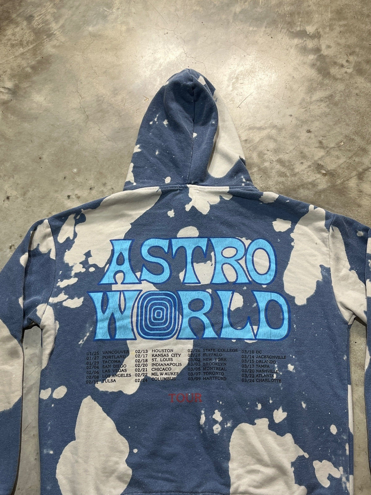 Travis Scott Preowned Medium Tie Dye Hoodie