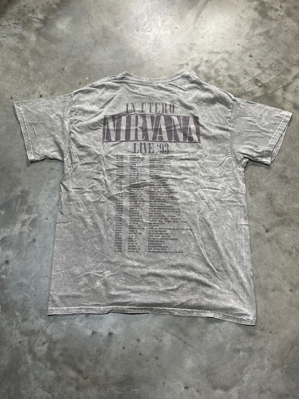 Nirvana Preowned Large Tie Dye T-shirt