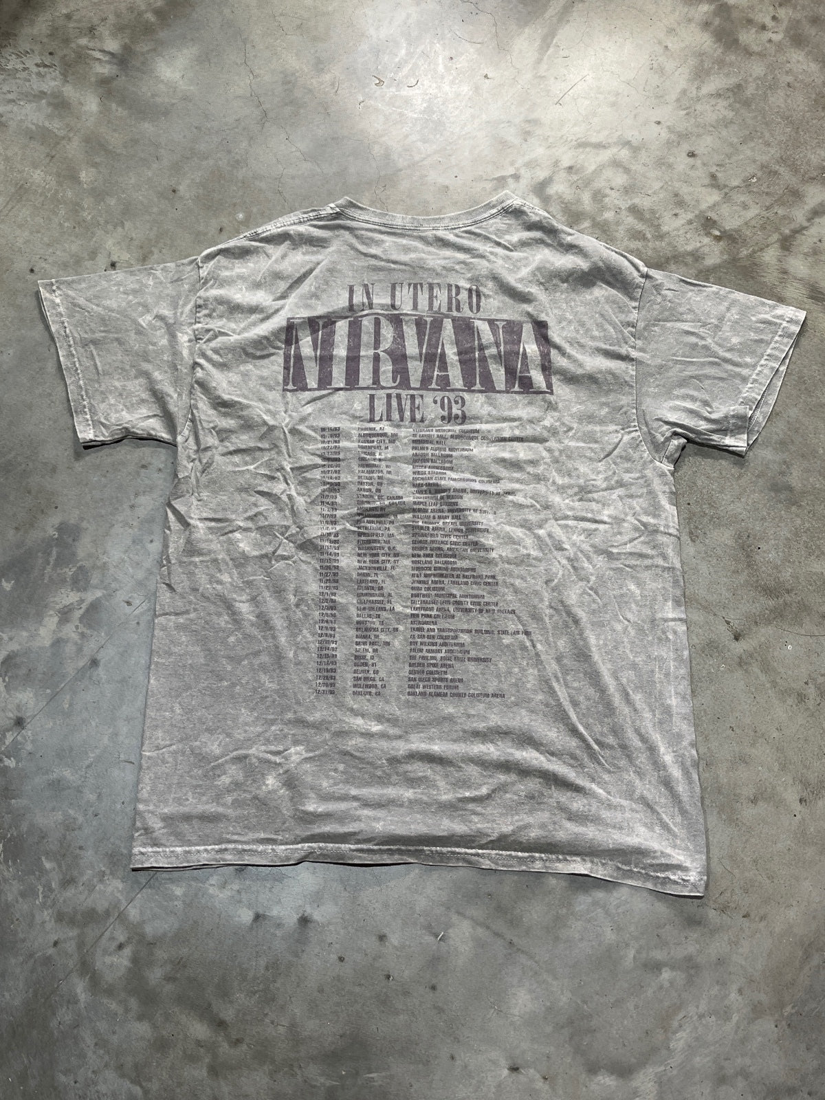 Nirvana Preowned Large Tie Dye T-shirt