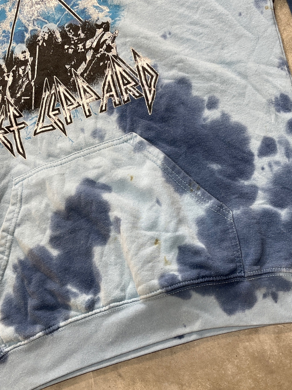 Def Leppard Preowned Small Tie Dye Hoodie