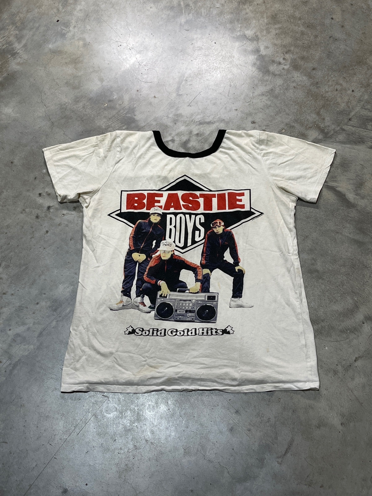 Beastie Boys Preowned Medium Ringer T-shirt