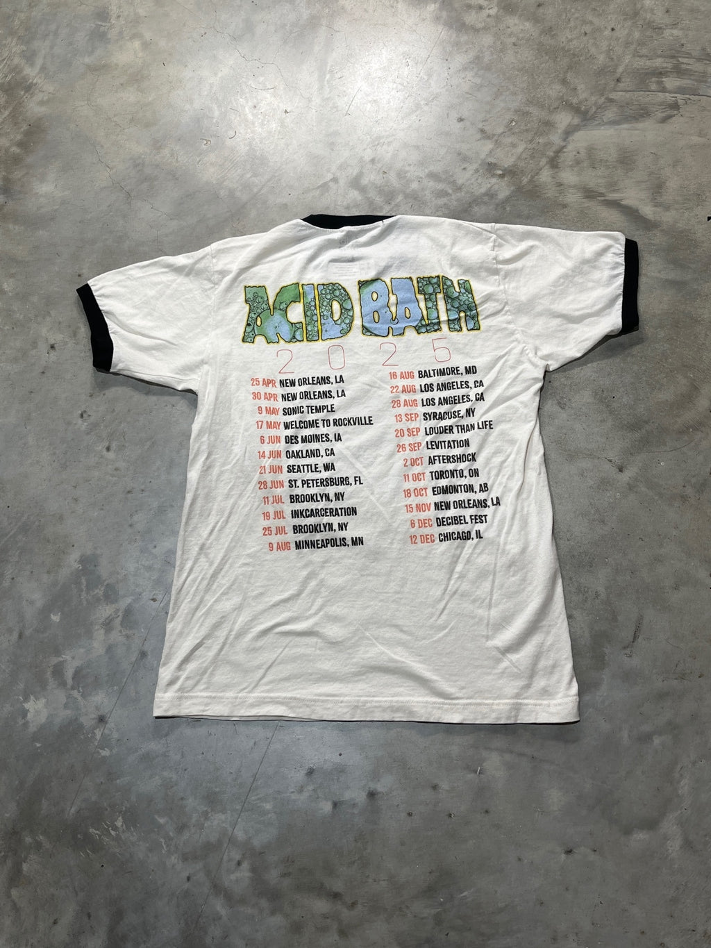 Acid Bath Preowned Large Ringer T-shirt