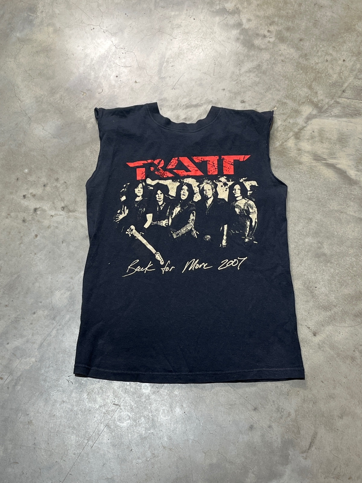RATT Preowned Small Cut Off Sleeve Tank Top T-shirt