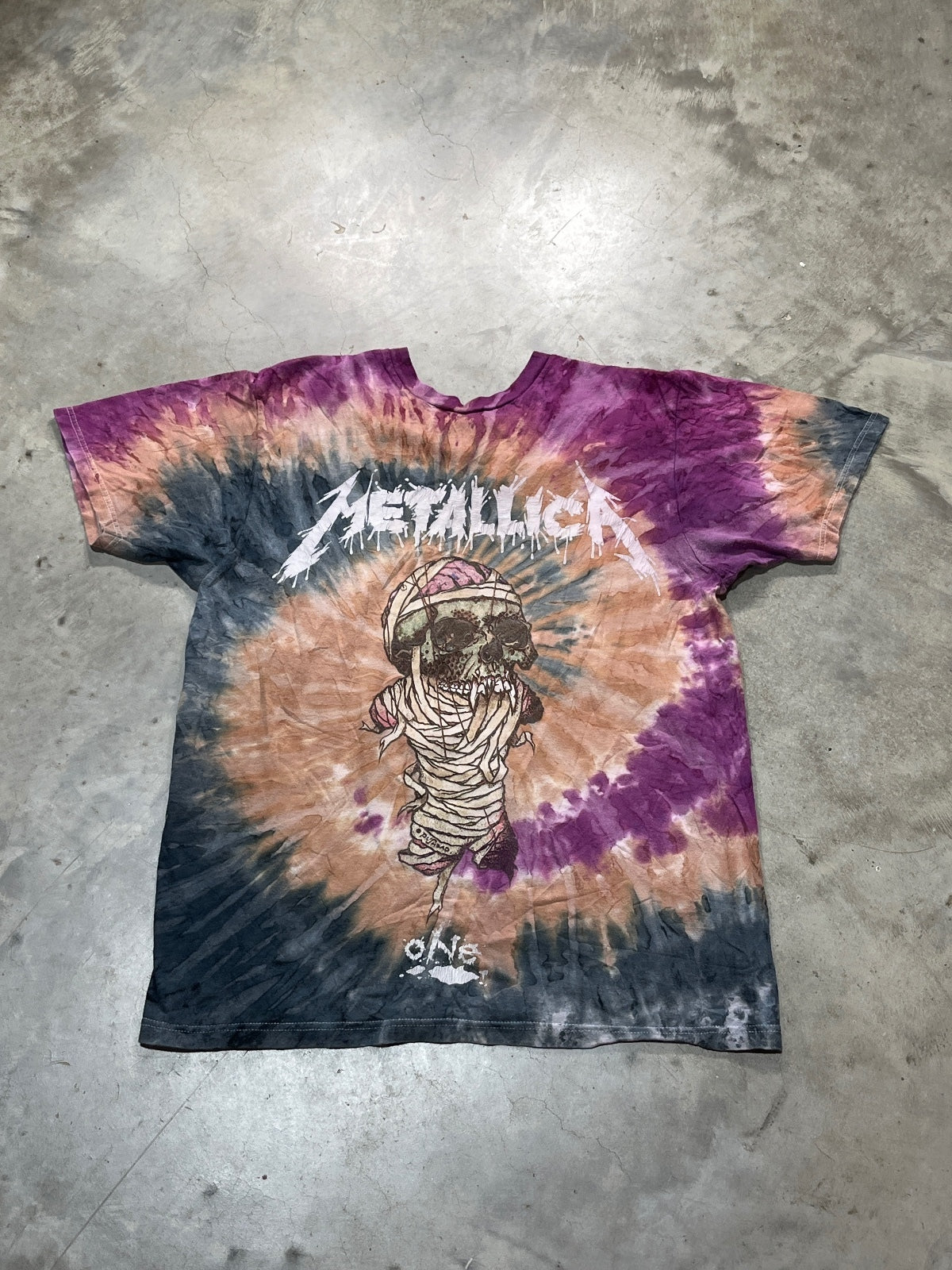 Metallica Preowned Medium Tie Dye T-shirt