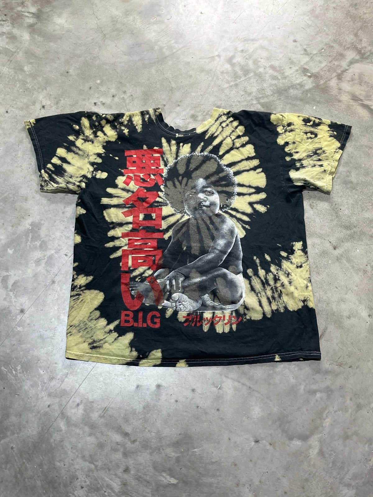 Biggie Preowned Medium Tie Dye T-shirt