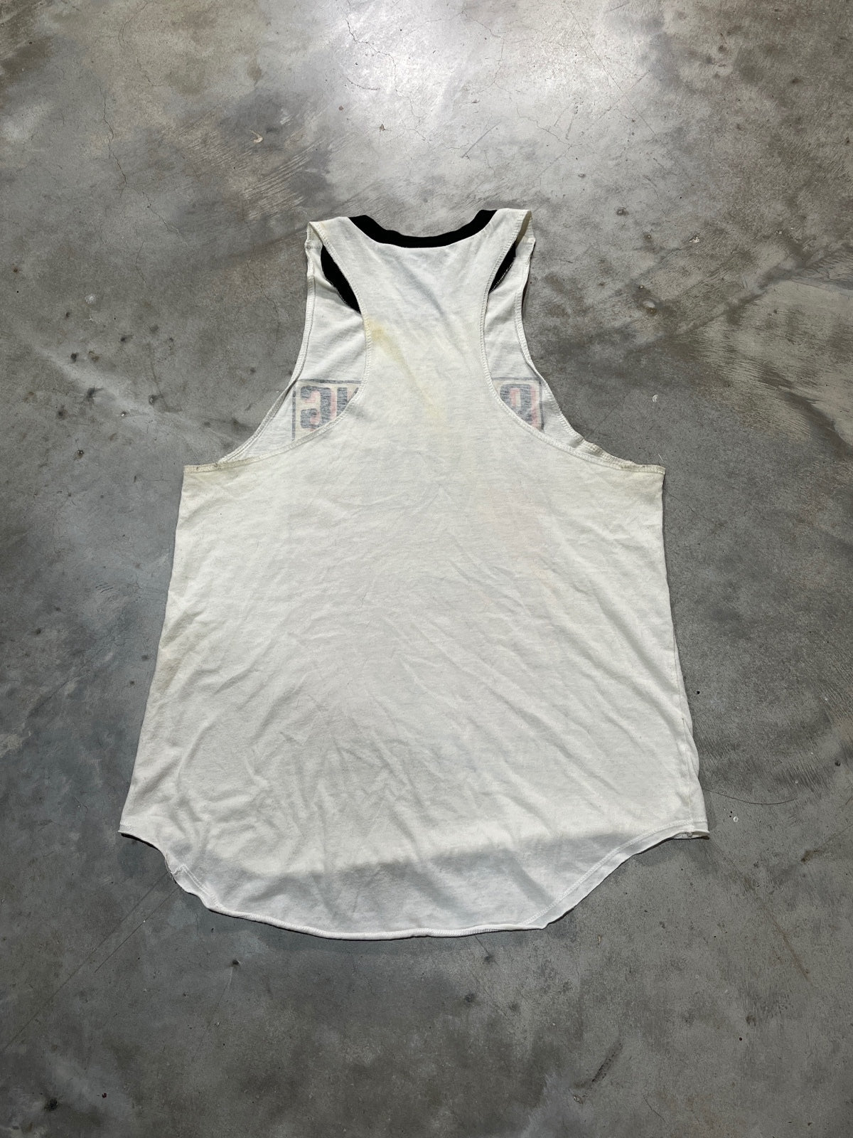 The Rolling Stones Preowned Small Ringer Tank Top T-shirt