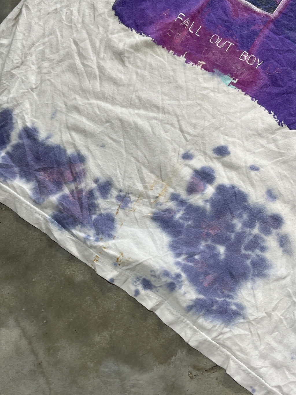 Fall Out Boy Preowned Large Tie Dye T-shirt