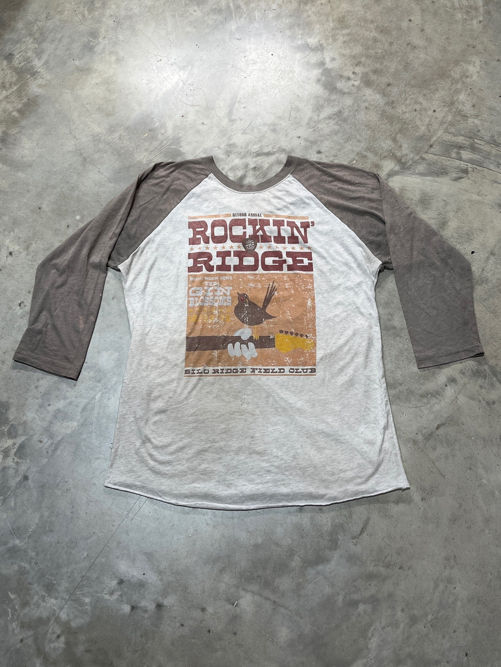 Gin Blossoms Preowned Large 3/4 Sleeve T-shirt