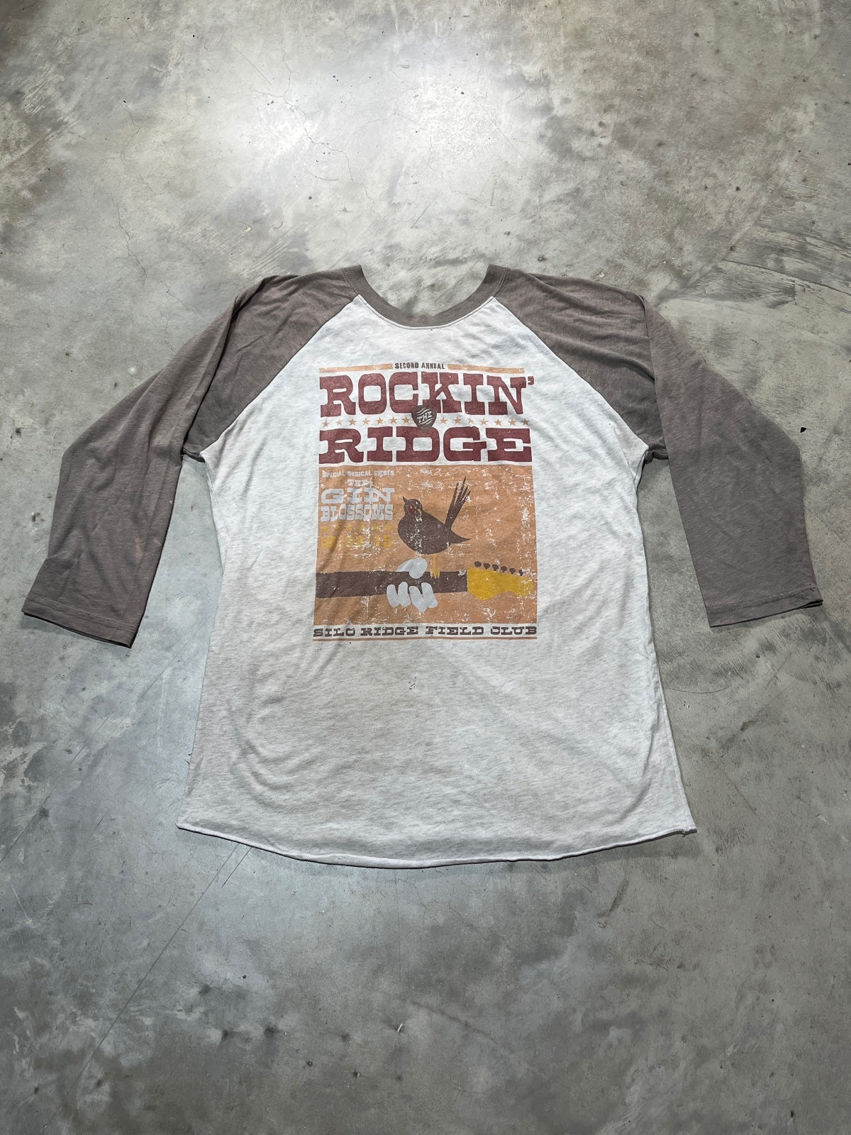 Gin Blossoms Preowned Large 3/4 Sleeve T-shirt