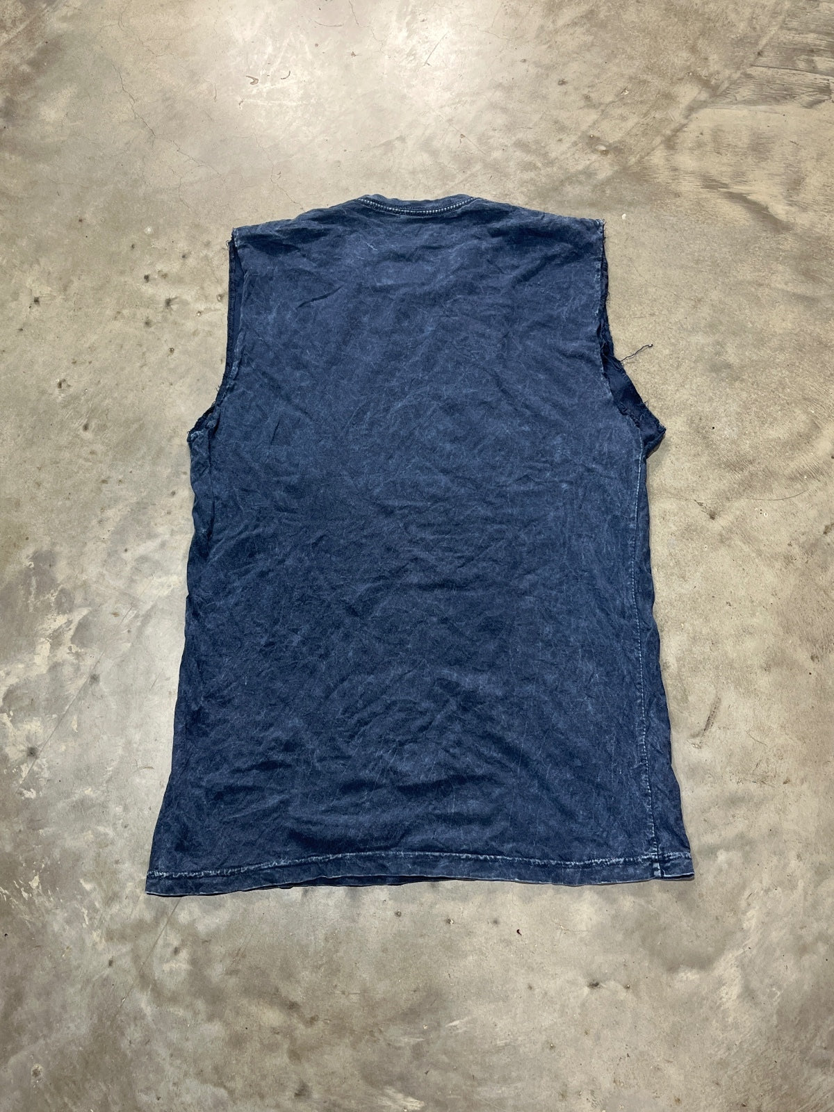 Nirvana Preowned Medium Tie Dye Cut Off Sleeve Tank T-shirt