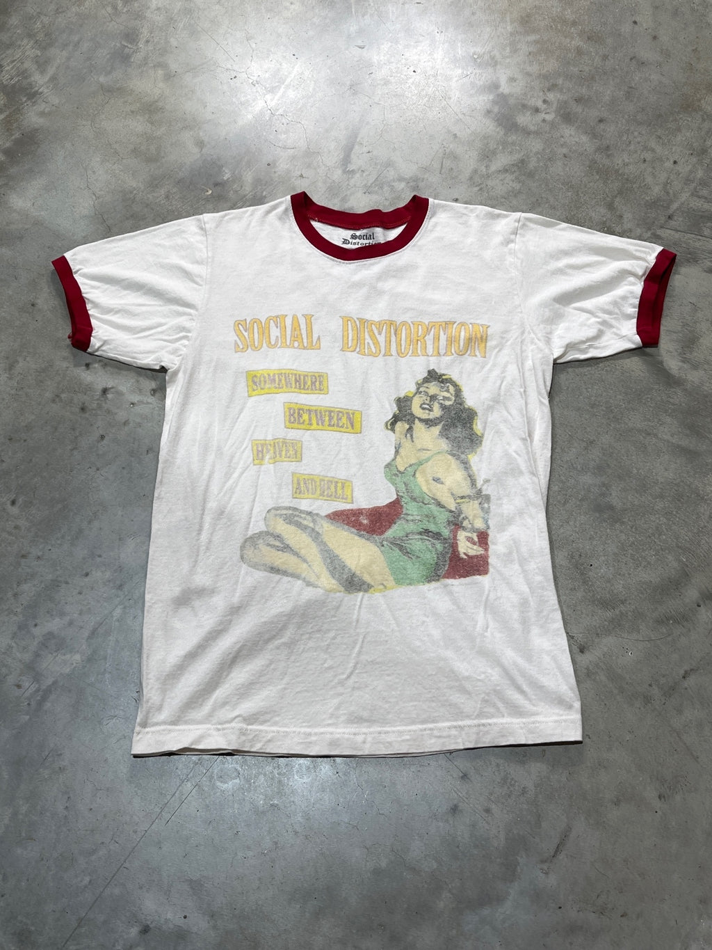 Social Distortion Preowned Medium Ringer T-shirt