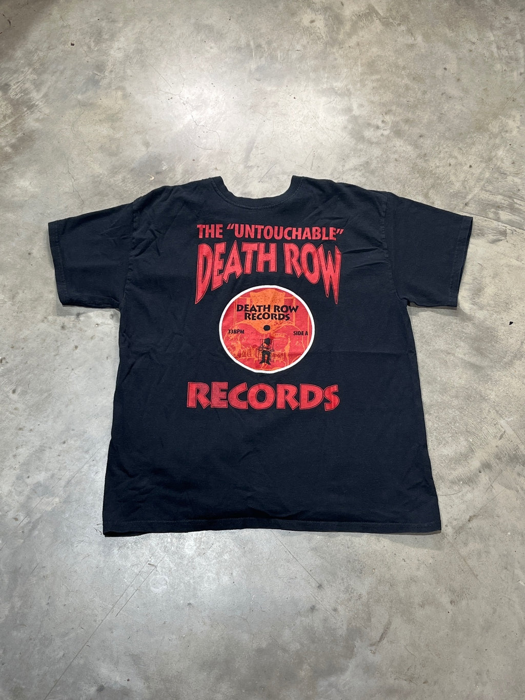 Death Row Records Preowned Large T-shirt