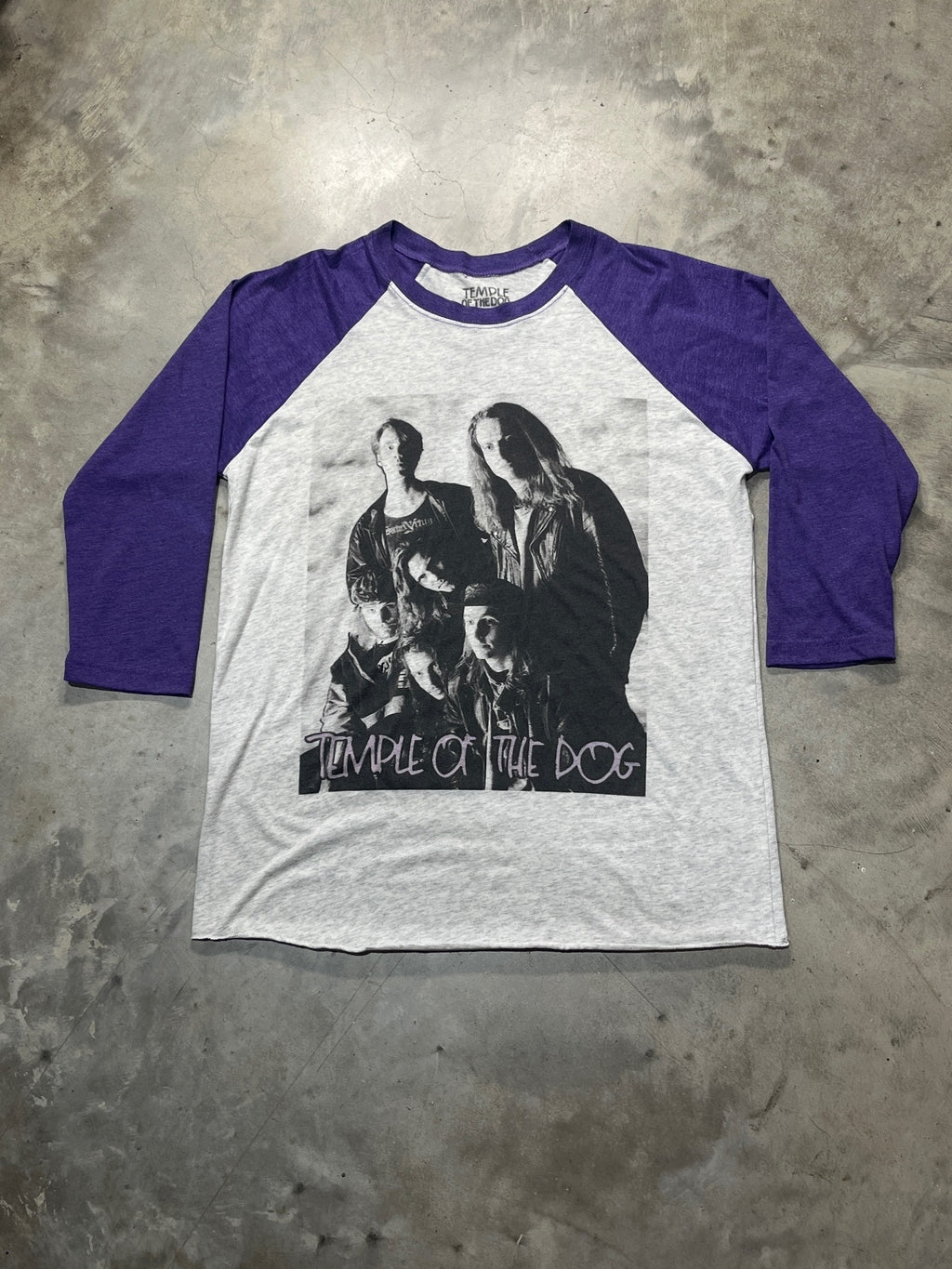 Temple Of The Dog Preowned Large 3/4 Sleeve T-shirt