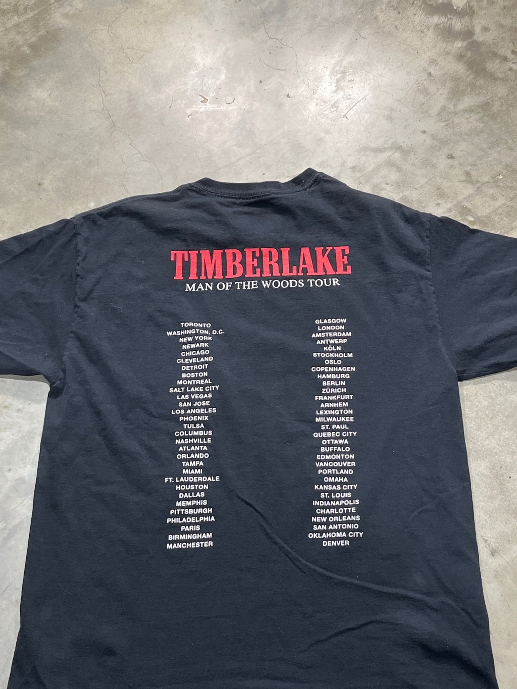 Justin Timberlake Preowned Large T-shirt