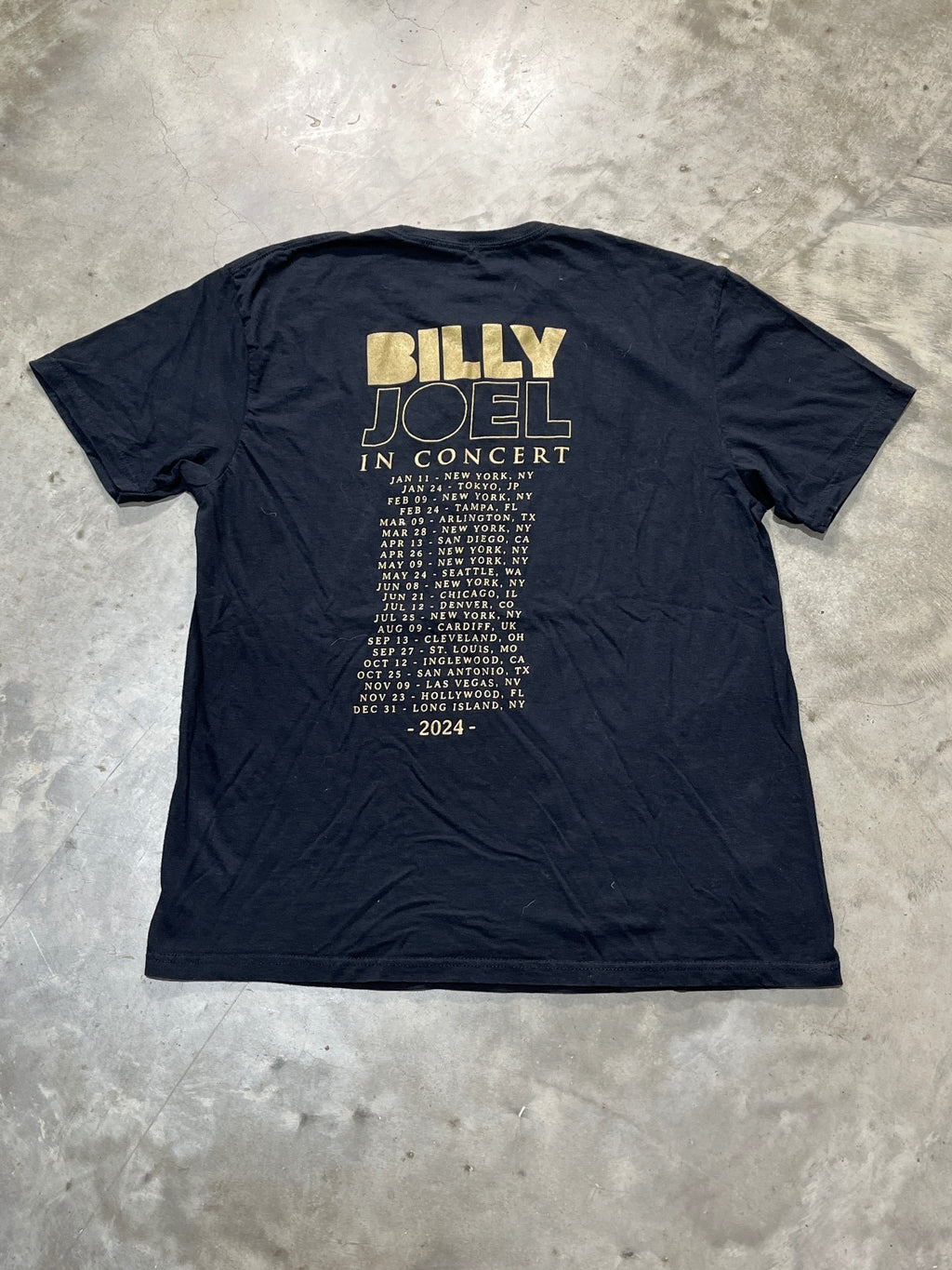 Billy Joel Preowned Large T-shirt