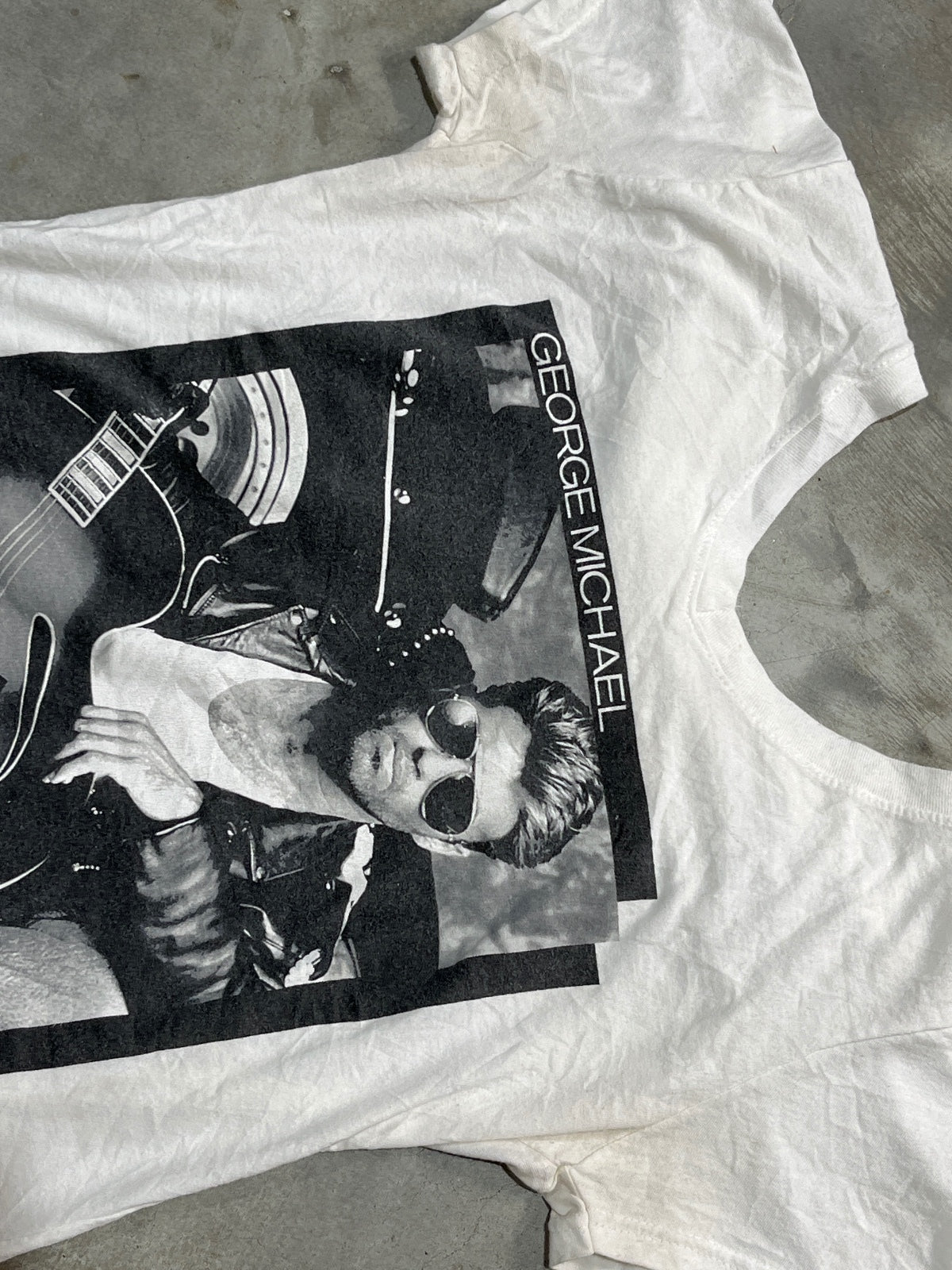 George Michael Preowned Small V-Neck T-shirt