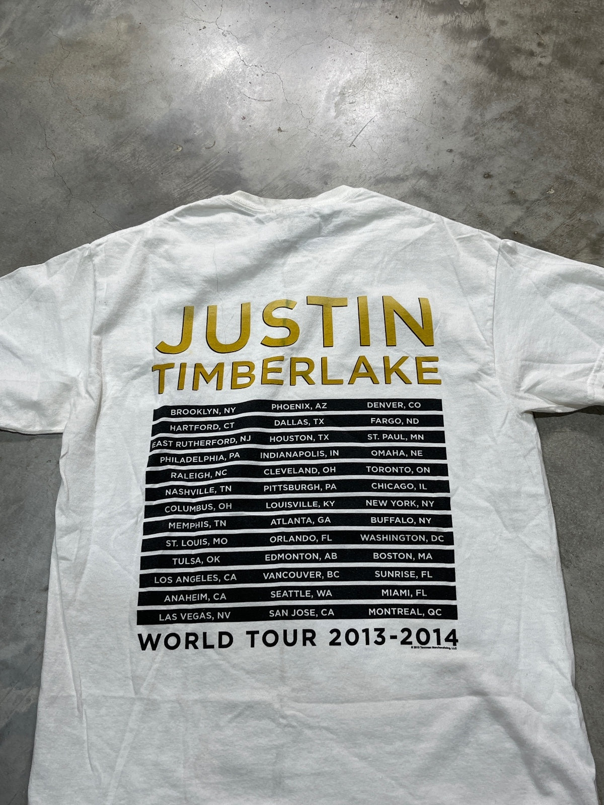 Justin Timberlake Preowned Medium T-shirt