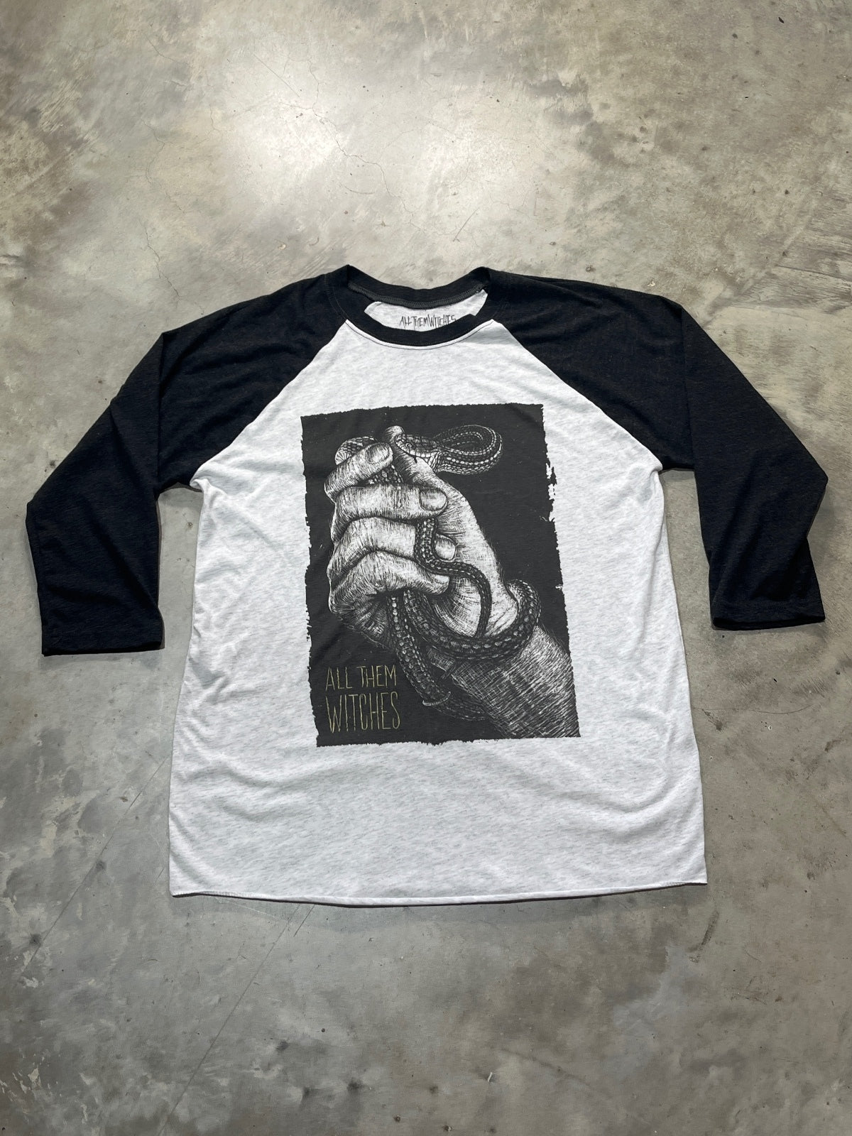 All Them Witches Preowned Large 3/4 Sleeve T-shirt