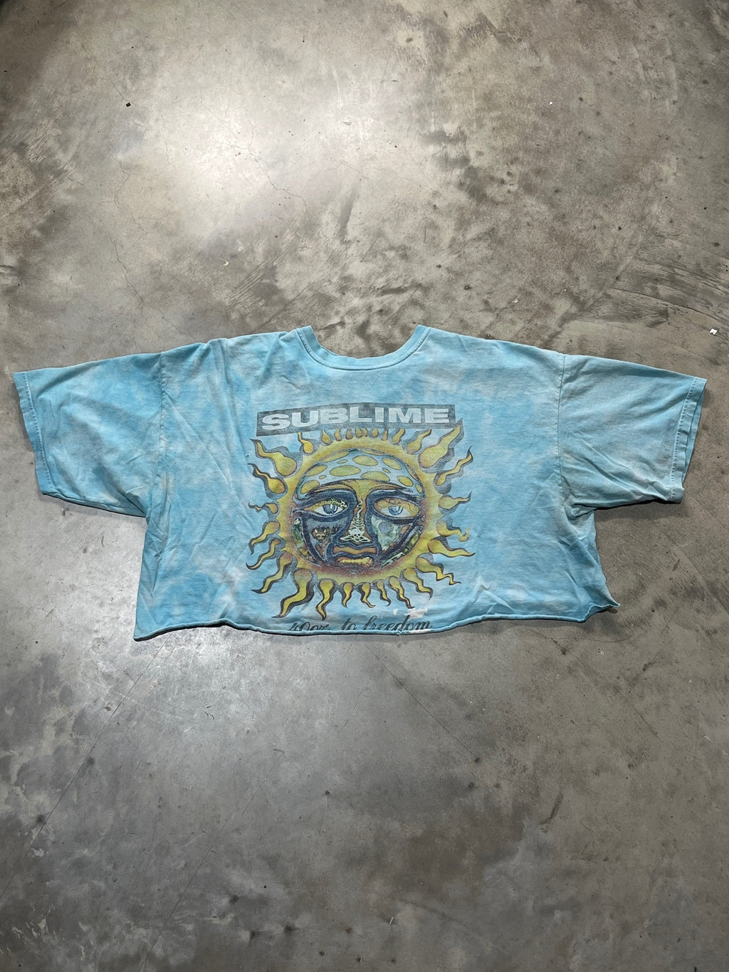 Sublime Preowned 2XL Tie Dye Cropped T-shirt
