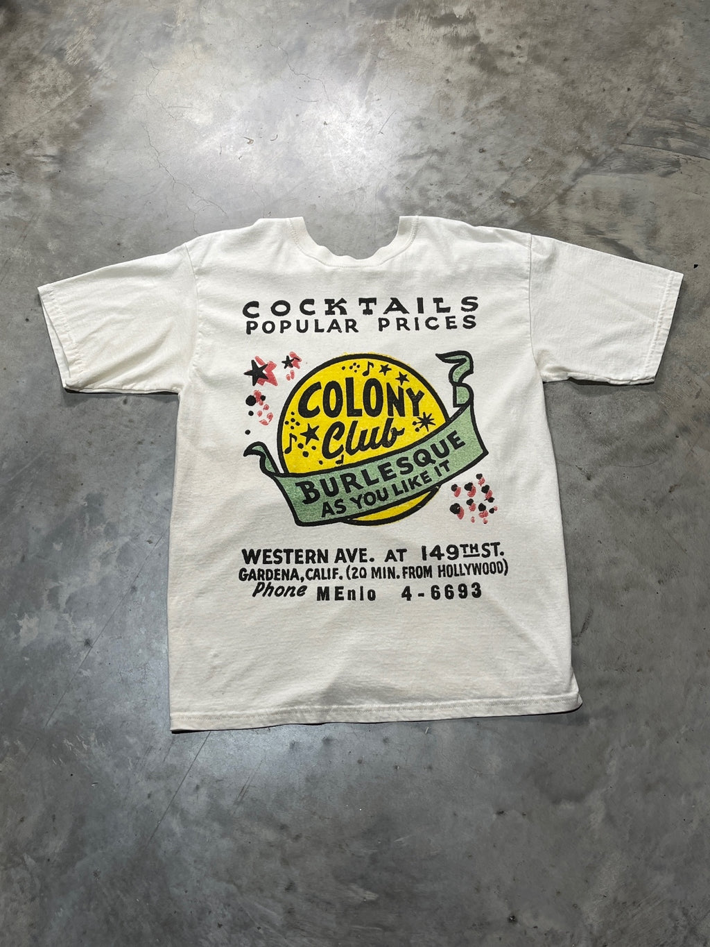 Colony Club Burlesque Preowned Large T-shirt