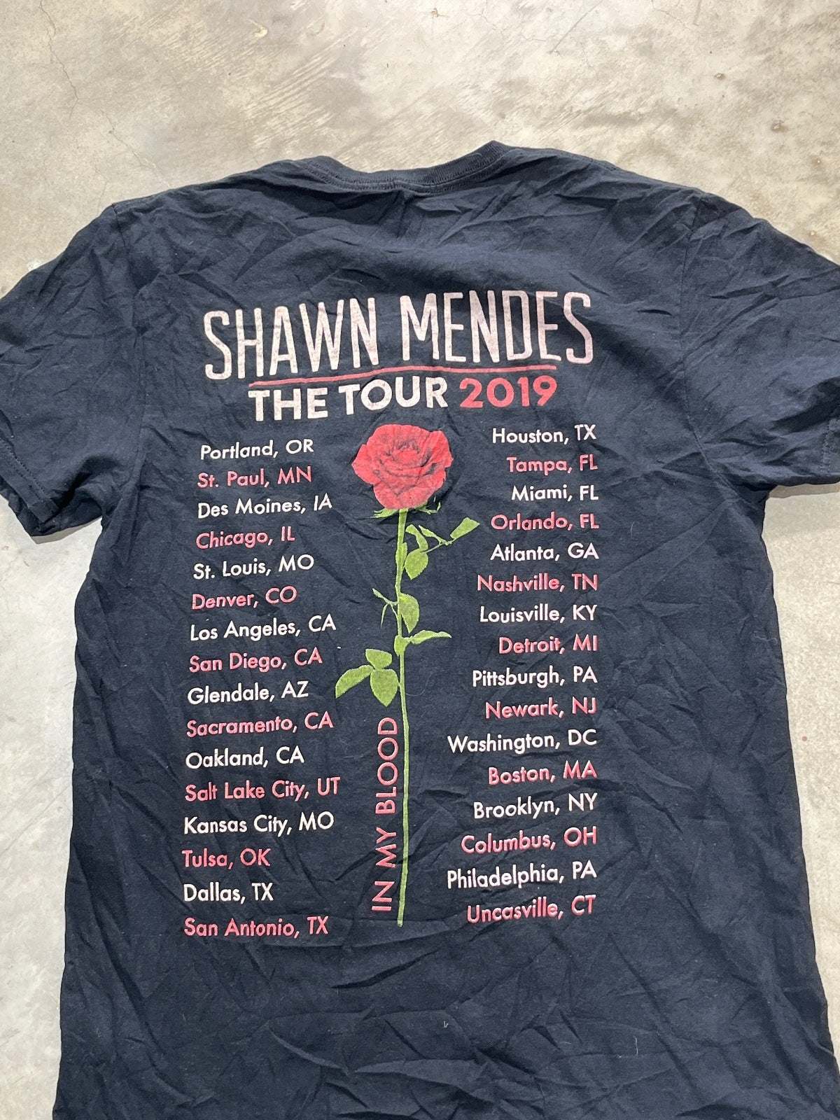 Shawn Mendes Preowned Small T-shirt
