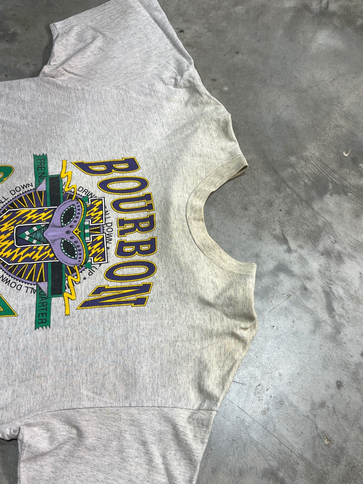 Vintage 1990 New Orleans Bourbon Street Preowned XL T-shirt
