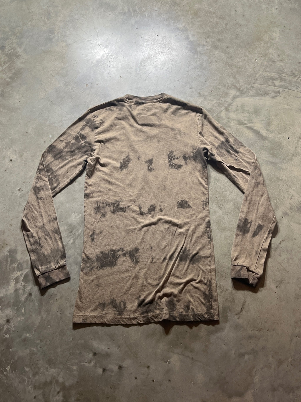 Johnny Cash Preowned Small Tie Dye Long Sleeve T-shirt