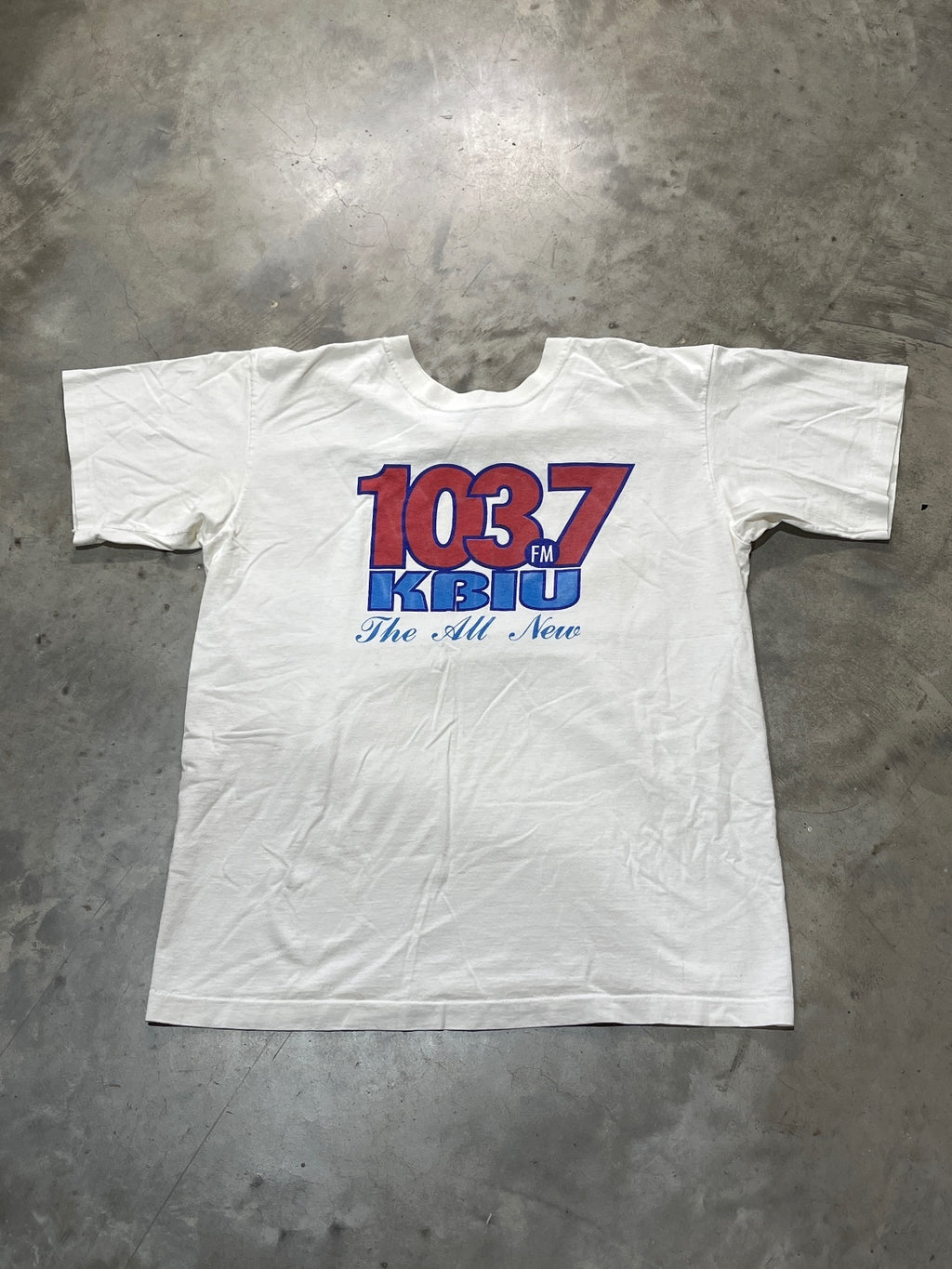 Vintage KBIU FM Lake Charles Preowned Large T-shirt