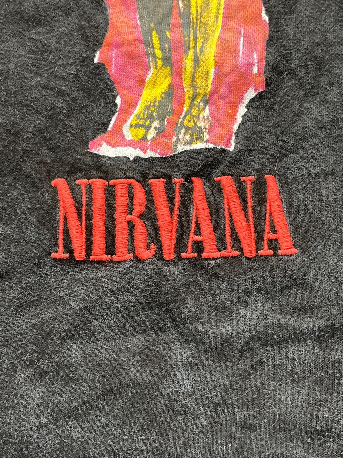 Nirvana Preowned Medium Embroidered T-shirt