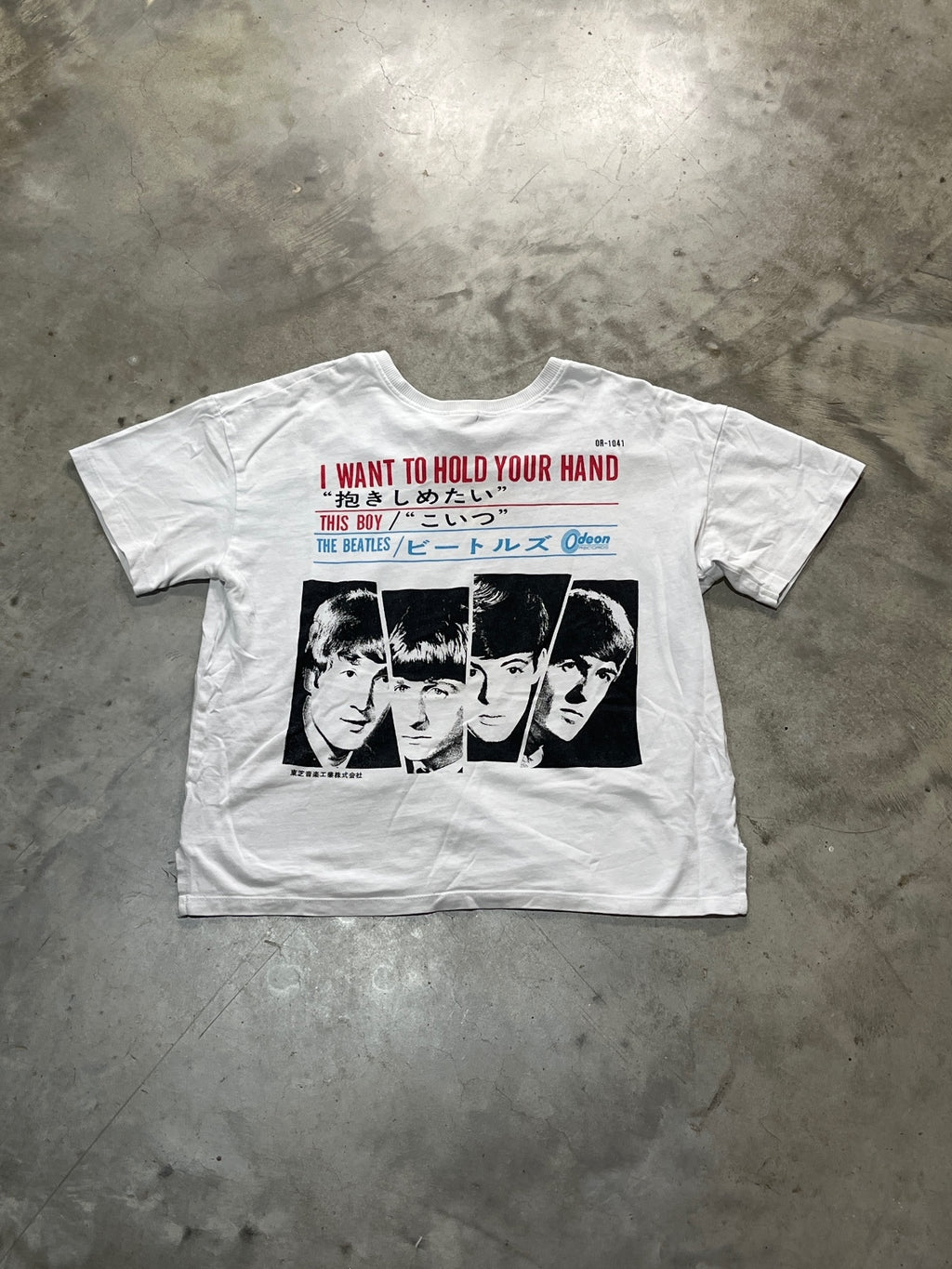 The Beatles Preowned Small Cropped T-shirt