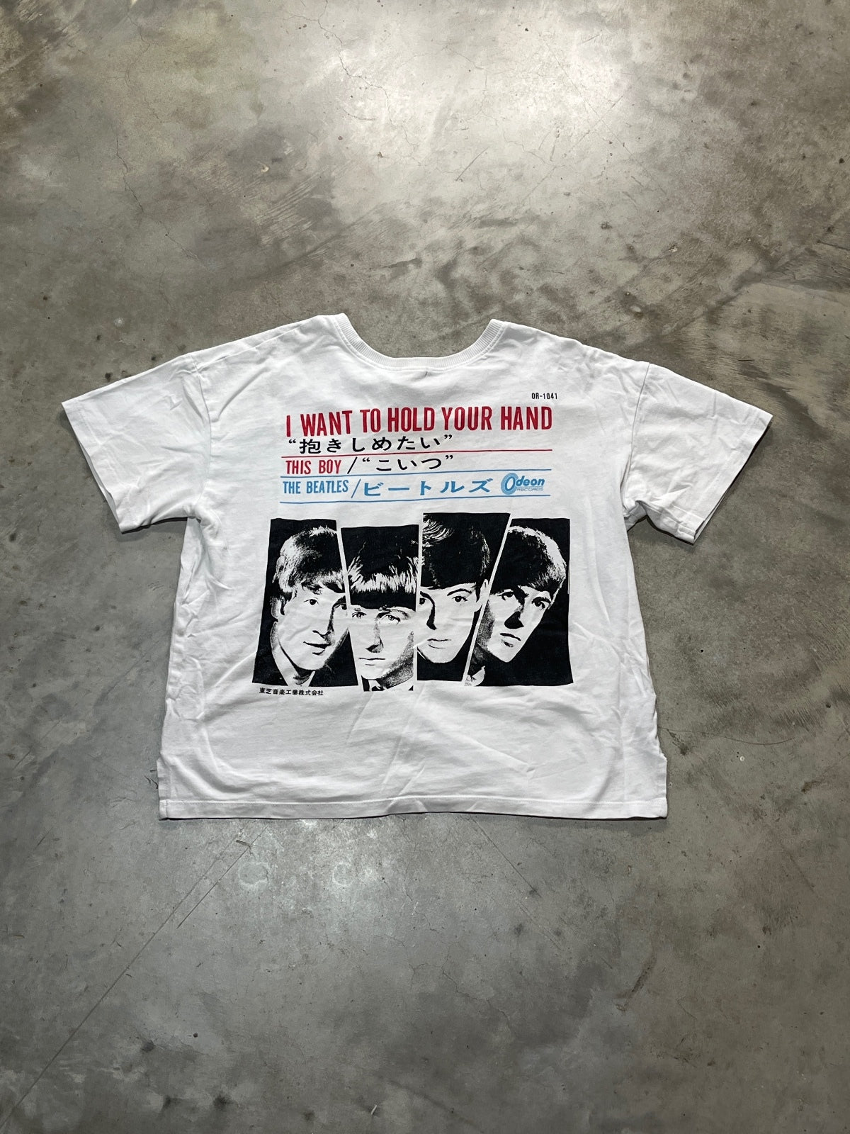 The Beatles Preowned Small Cropped T-shirt