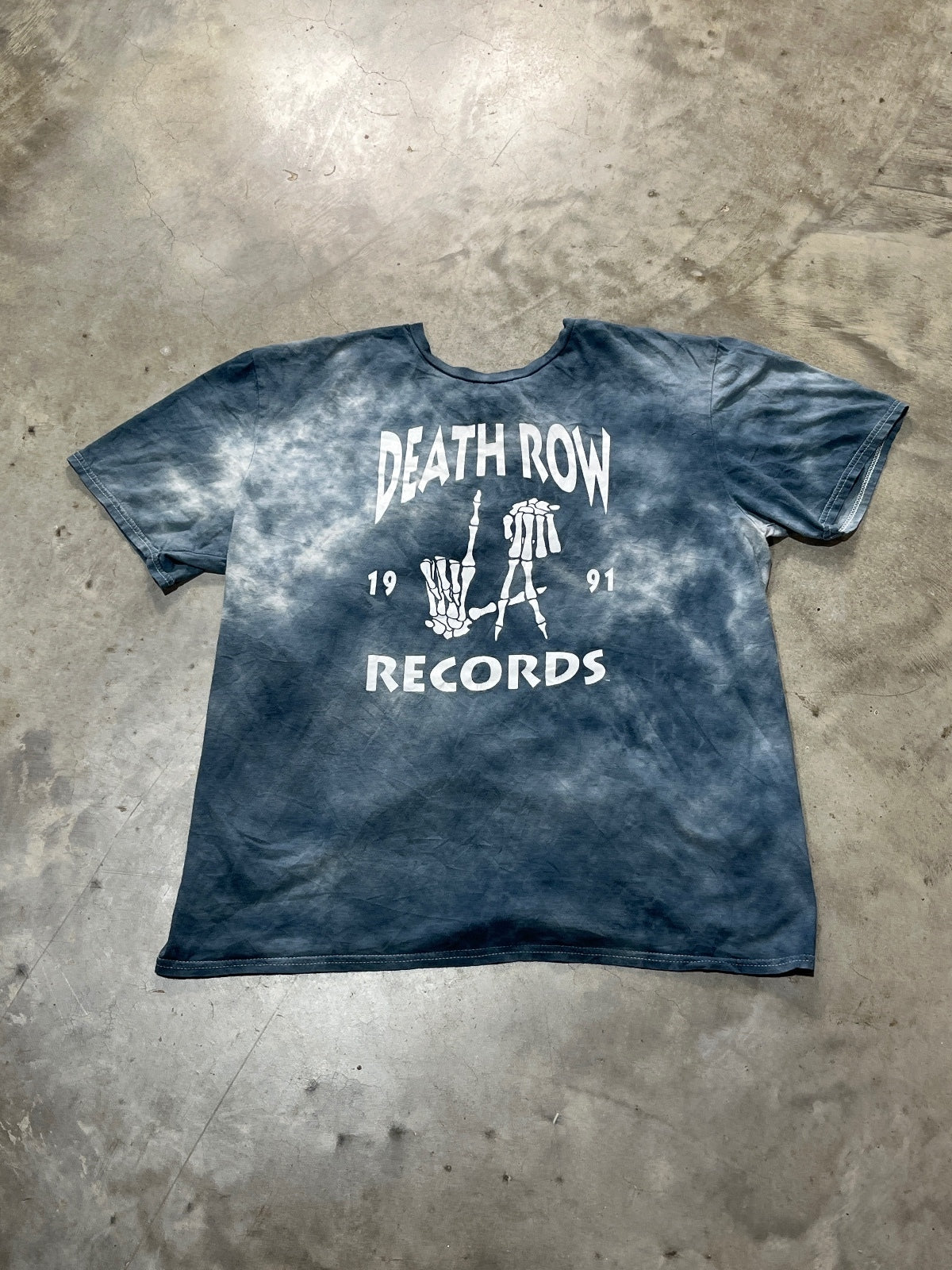 Death Row Records Preowned Large Tie Dye T-shirt