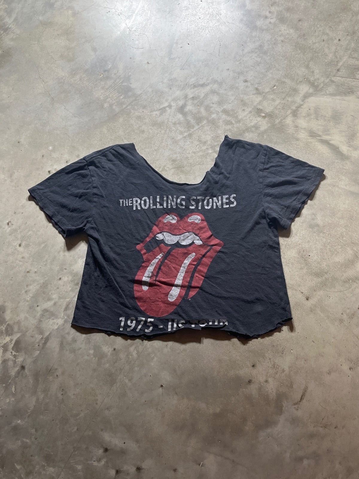 The Rolling Stones Preowned Small Cropped T-shirt