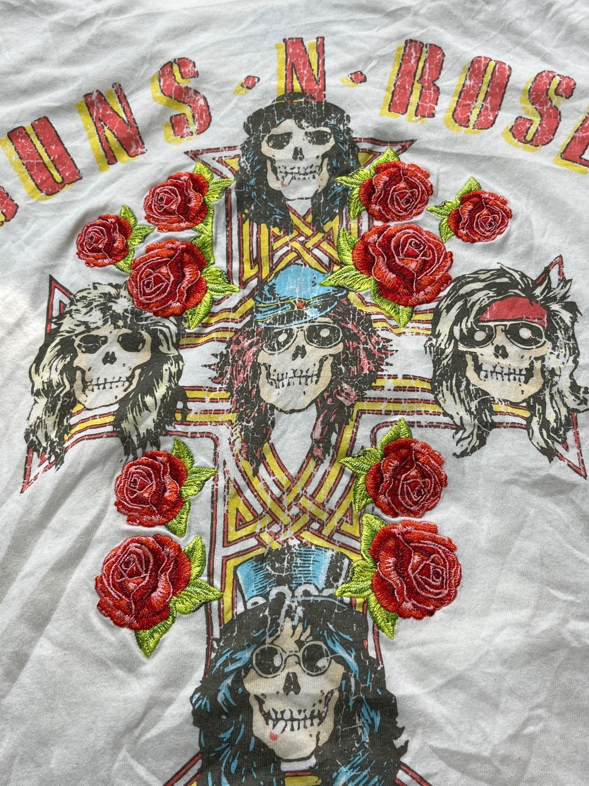 Guns N Roses Preowned Medium Embroidered T-shirt