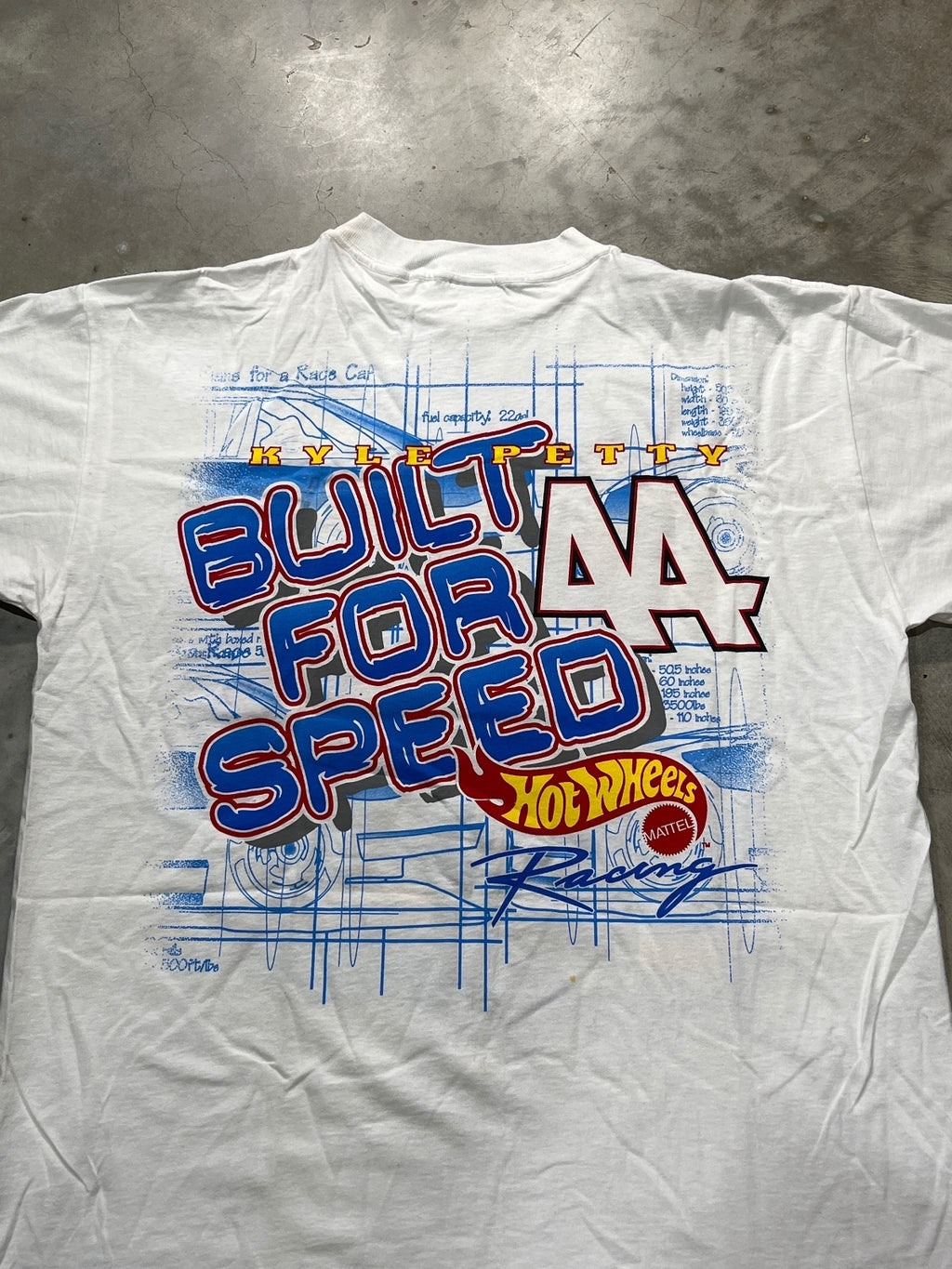 Vintage 1998 Kyle Petty Hot Wheels NASCAR Preowned XL T-shirt