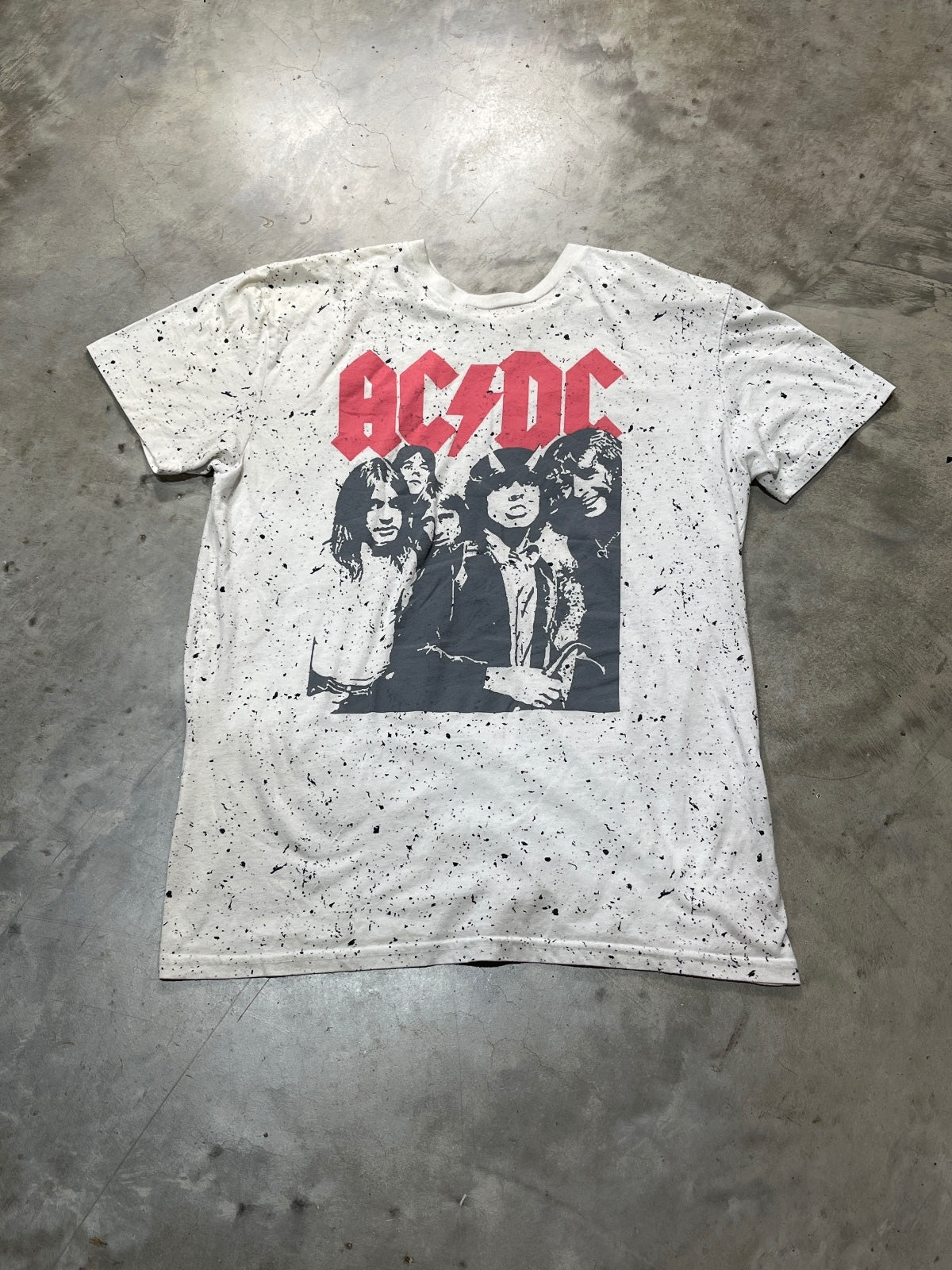 ACDC Preowned Large Tie Dye T-shirt