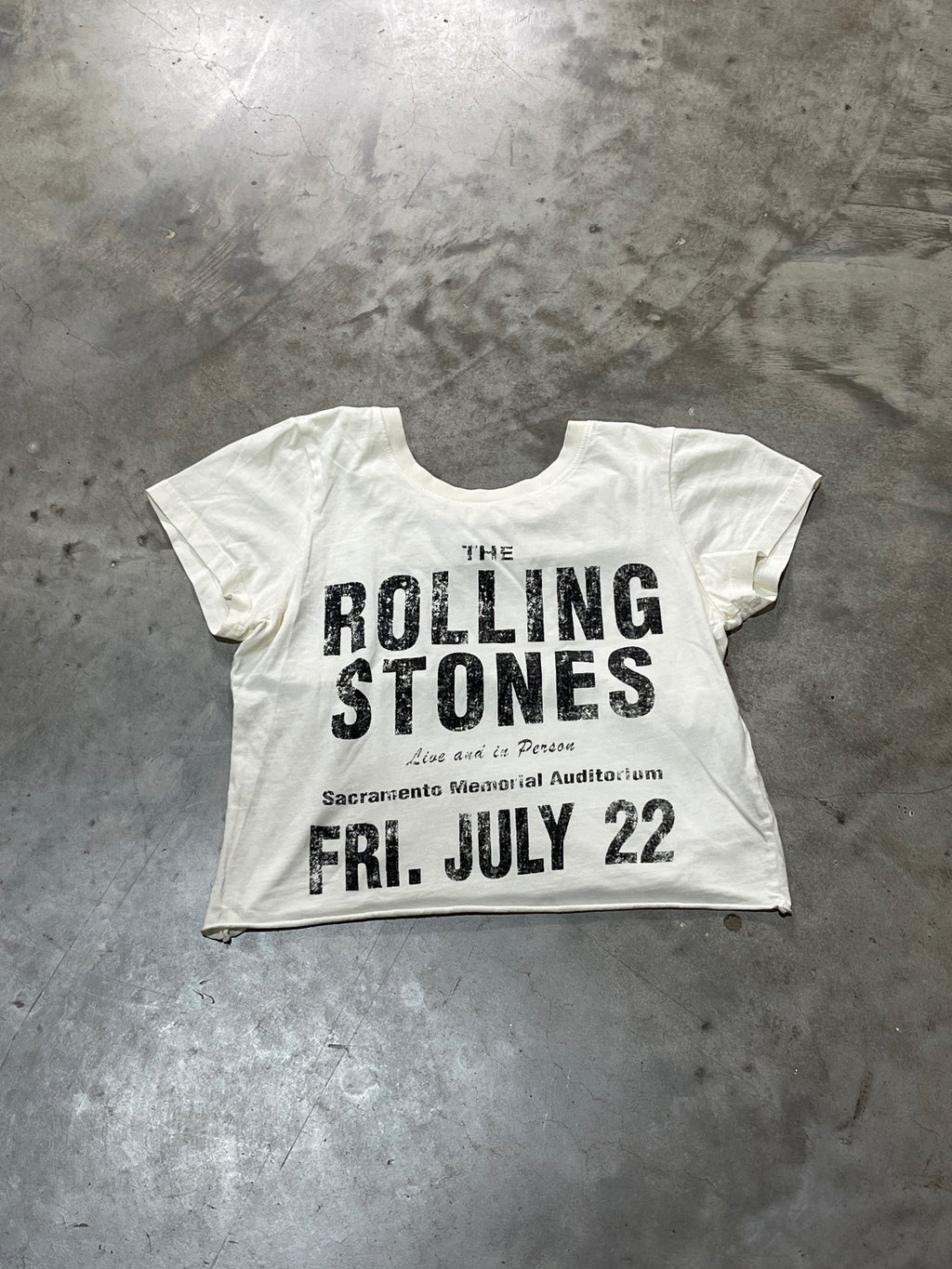 The Rolling Stones Preowned Small Cropped T-shirt