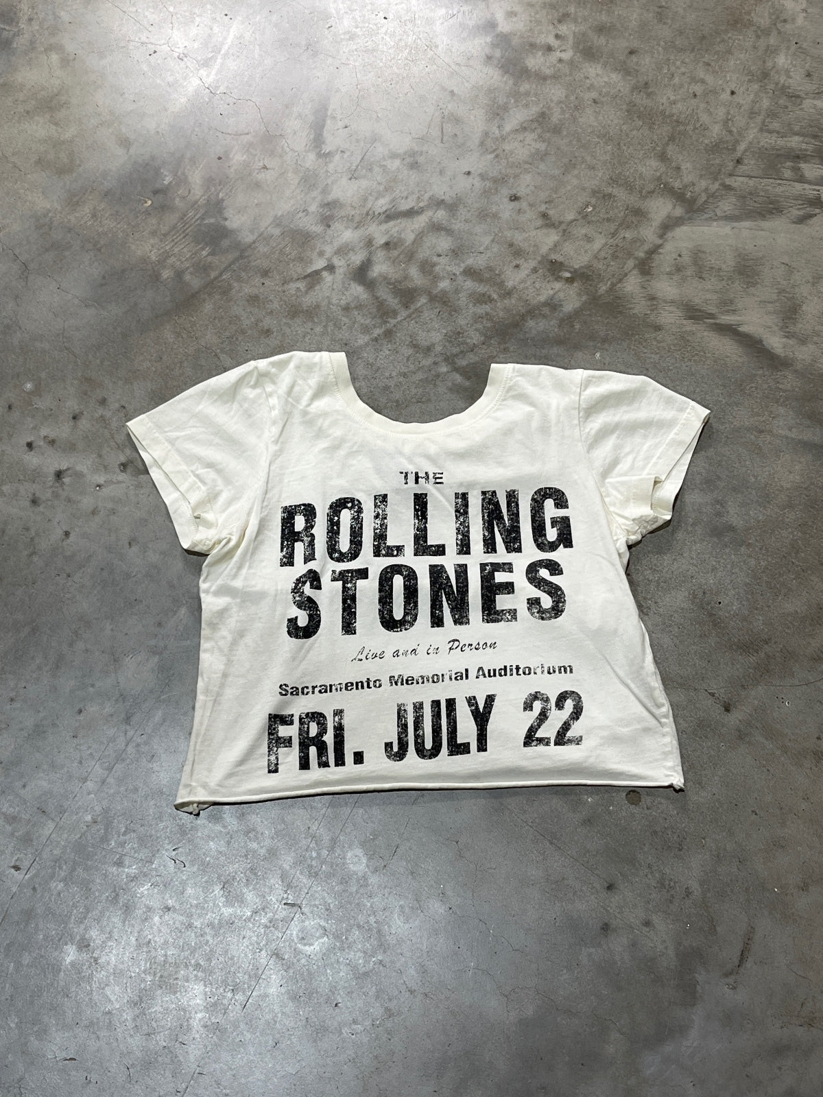 The Rolling Stones Preowned Small Cropped T-shirt