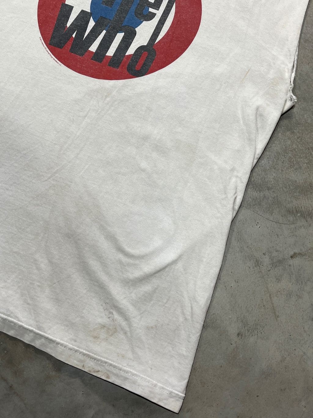 The Who Preowned 2XL Cut Off Sleeve Ringer Tank Top T-shirt