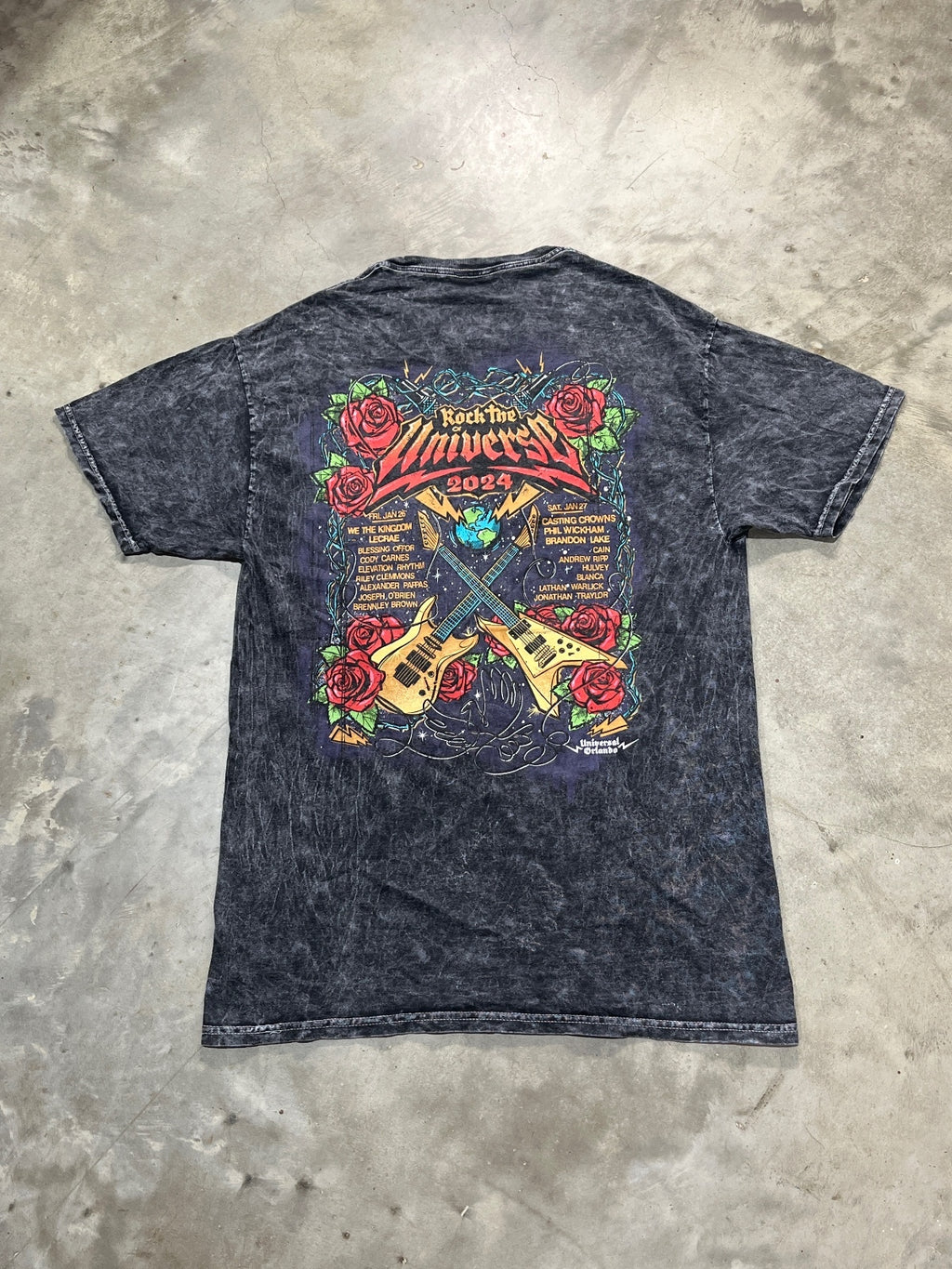 Rock The Universe Universal Studios Preowned Medium Tie Dye T-shirt