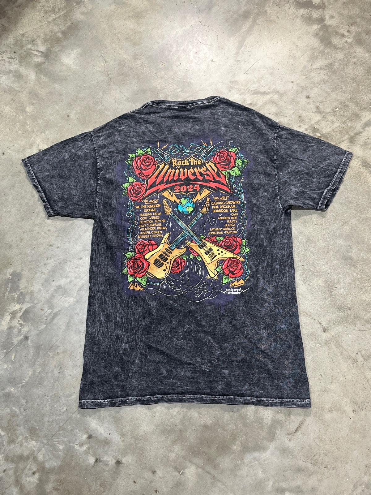 Rock The Universe Universal Studios Preowned Medium Tie Dye T-shirt