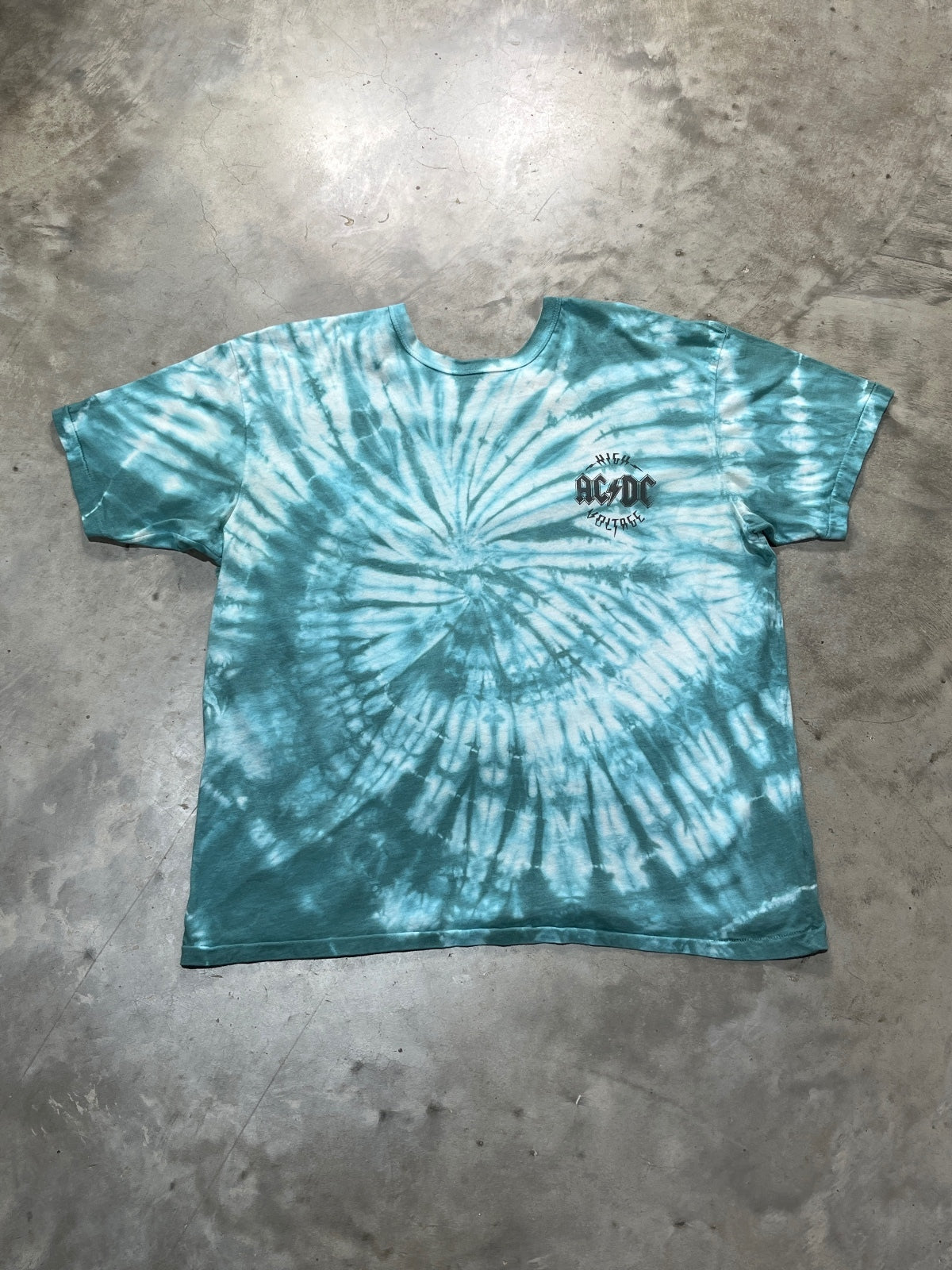 ACDC Preowned Large Tie Dye T-shirt
