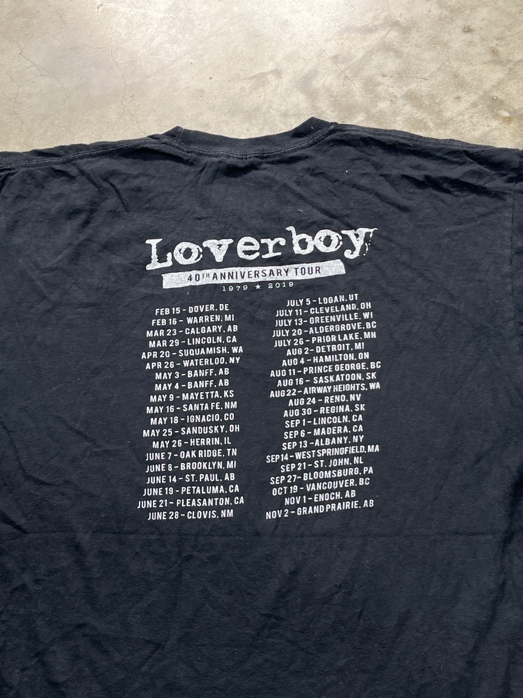 Loverboy Preowned XL T-shirt