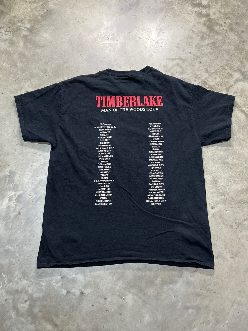 Justin Timberlake Preowned Large T-shirt