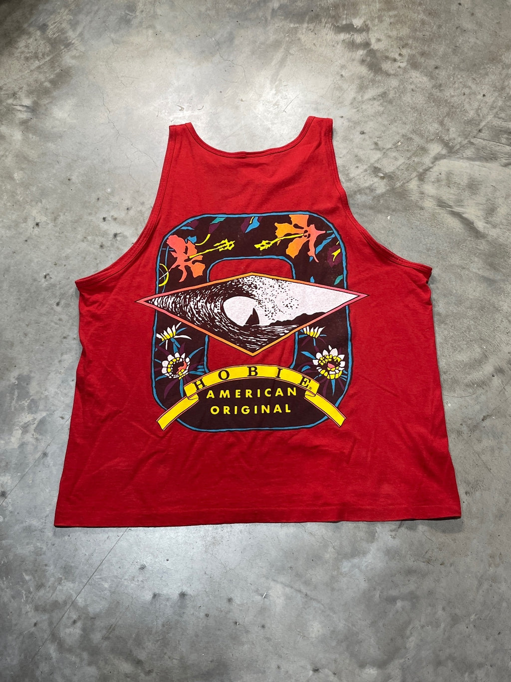Vintage Hobie Surfboards Preowned XL Tank Top T-shirt