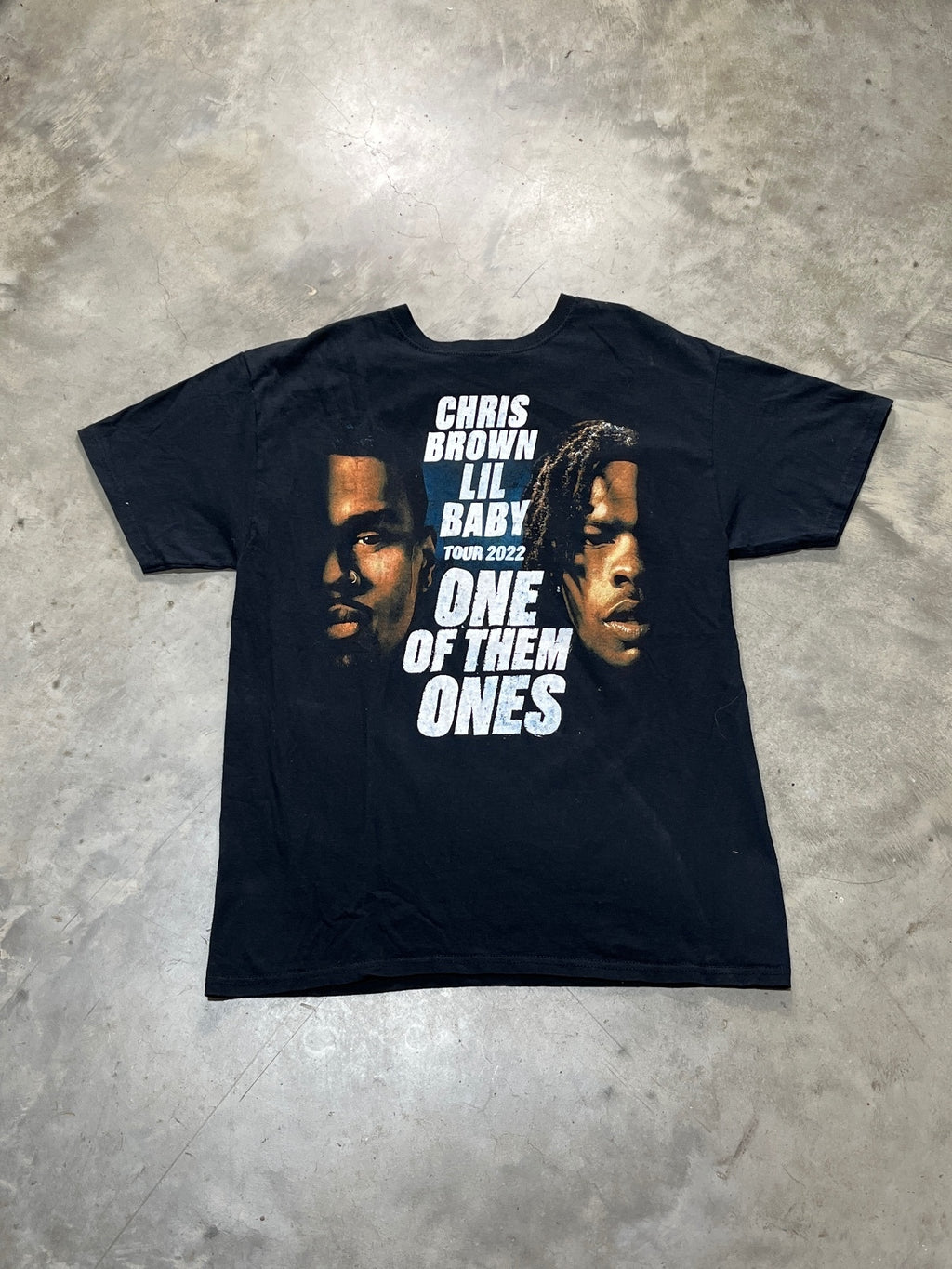 Chris Brown Lil Baby Preowned Medium T-shirt